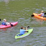 Kayakers Abby, Ron and Lydia