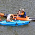 Kayakers Esther and Larry