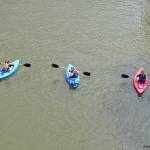 Kayakers Lydia, Hannah and Abby